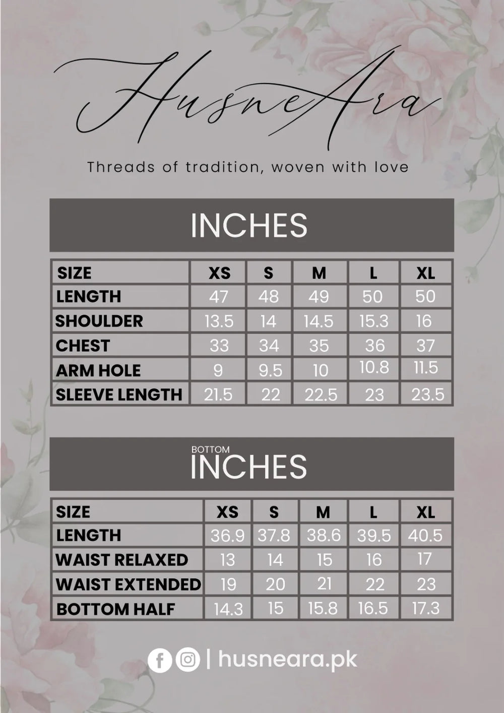 Size Guide Chart