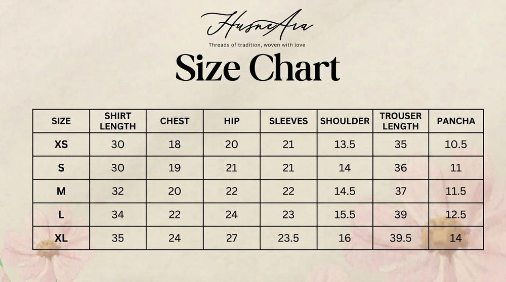 Size Guide Chart